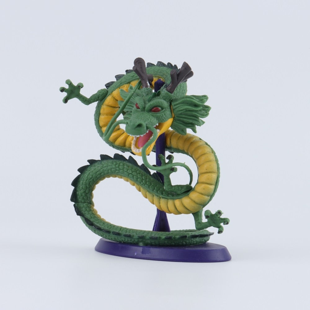 (edited) 12CM Dragon Ball Cyan Dragon Handmade Model Decoration Dragon Ball Z Anime Dragon Doll Toy Decoration Birthday Gift