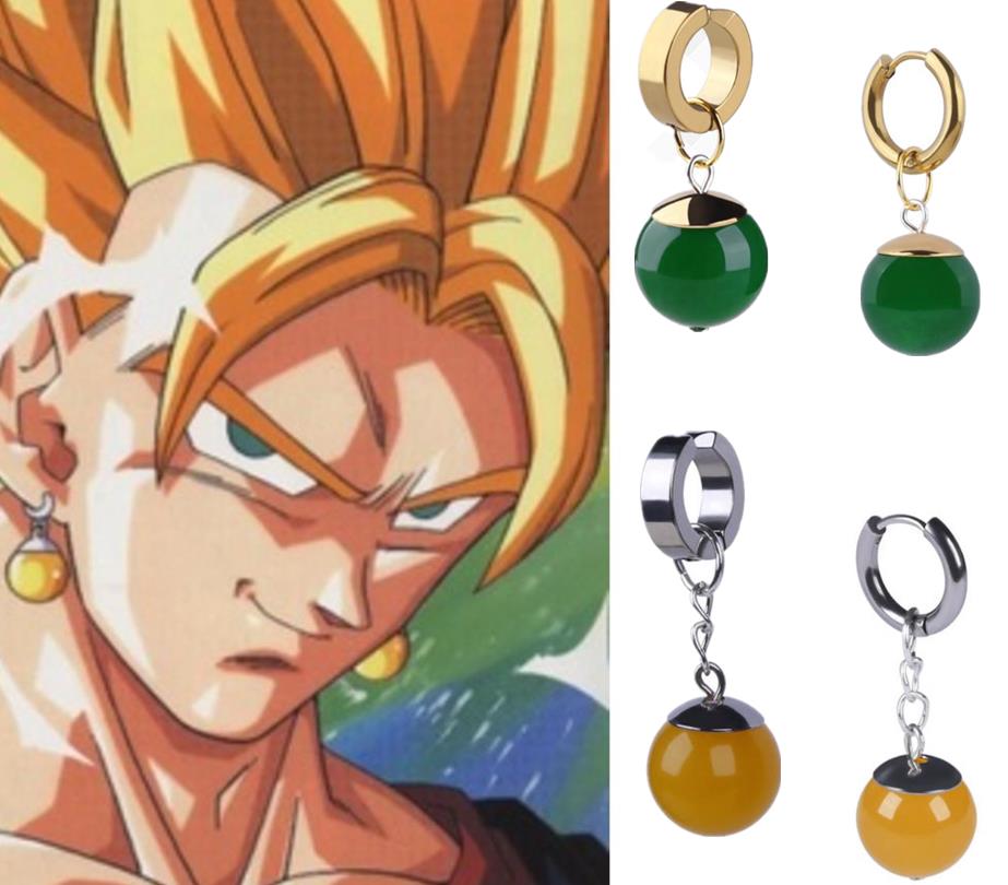 Anime Supreme Kai Black Son Goku Kakarotto Cosplay Zamasu Potara Earrings Ear Stud Pendants