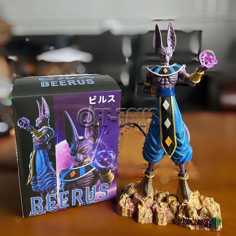 In Stock 30cm Anime Dragon Ball Z Beerus Figure Super God of Destruction Figures Collection Model Toy For Children Gifts