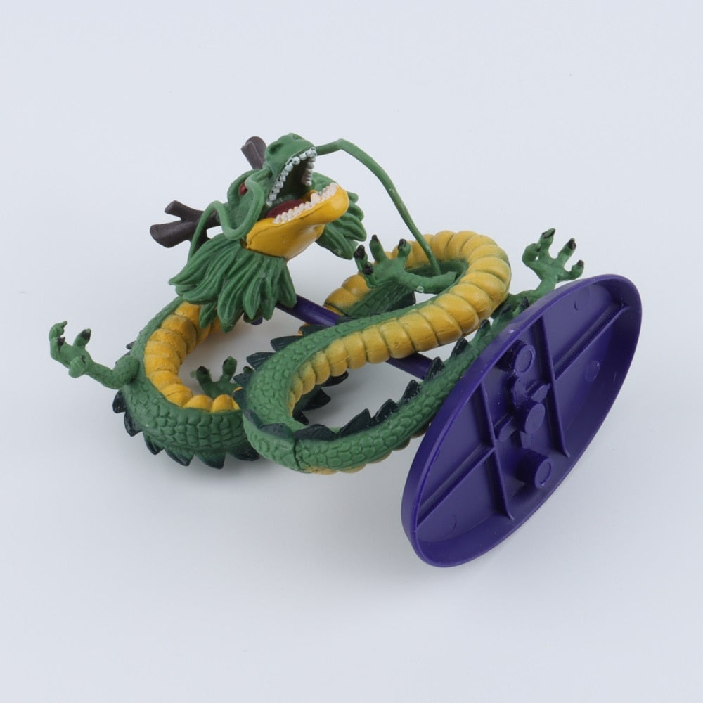 (edited) 12CM Dragon Ball Cyan Dragon Handmade Model Decoration Dragon Ball Z Anime Dragon Doll Toy Decoration Birthday Gift