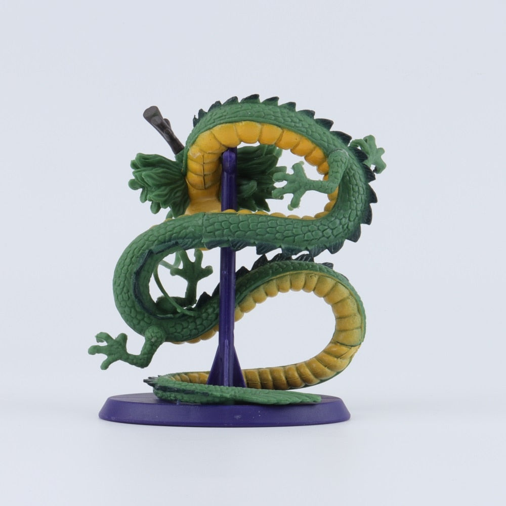 (edited) 12CM Dragon Ball Cyan Dragon Handmade Model Decoration Dragon Ball Z Anime Dragon Doll Toy Decoration Birthday Gift